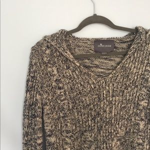 Knit pullover sweatshirt